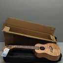 Kmise 23 Inch Concert Ukulele, Classical Headstock Hard Lightweight Okoume Ukelele, Tiger Flame Ukulele for Adult Beginners, Kids with Uke Gig Bag, Tuner, Strap, Replacement Strings, Capo Picks, etc