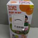 Bright Starts Pop 'N Sit Portable Booster, Indoor/Outdoor Use, Floor Seat with Feeding Tray, Pink, 6 Mos - 3 Yrs