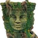 Tfwadmx Aquarium Decoration Statue Fish Tank Resin Ancient Roman Ruins Ornament Cave Hideout for Hermit Crabs Crayfish SuckerFish Guppy