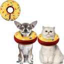 Supet Inflatable Dog Cone Collar for Small Dogs Puppies Cats, Soft Dog Cone Alternative After Surgery for Puppies Cats to Stop Licking XS