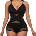 Avidlove Shapewear Bodysuit for Women Body Shaper Tummy Control Shapewear Plus Size Body Suits with Snap Crotch 2XL