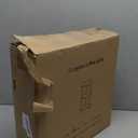 Small Round End Table - 3 Tier Design Accent Table, Narrow Side or Bedside Stand, Industrial Vintage Nightstand for Bedroom, Living Room, or Small Spaces, Set of 2, Rustic Walnut