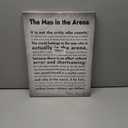 The Man in the Arena Poster Motivational Quote Canvas Print Positive Speech Quotes Posters Inspirational Canvas Wall Art Office Home Wall Decor Gift 16x24Inch (Canvas Framed)