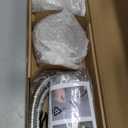 Handheld Showerhead & Rain Shower Combo for Easy Reach, 27.5" Drill-free Stainless Steel Slide Bar, 5of 5-setting Handheld Shower and Showerhead, with 5ft Hose -Brush Nickel