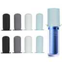 Mrsdry Bottle Covers for Travel, Leak Proofing, Travel Size Container Silicone toiletry sleeves, Leak Locks Travel Accessories for Shampoo Wash Body Bottles and other beauty and personal care(8pcs)