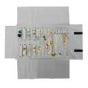 Velvet Jewelry Roll Bag Storage Bag for Earrings Necklace Roll Organizer