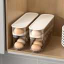 WACOI Auto Rolling Fridge Egg Organizer, Space Saving Eggs Dispenser for Refrigerator Storager, Home Egg Holder, 1 pack