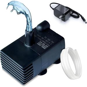 Automatic Small Sump Pump with Water Sensor, 5 FT Lift 55 GPH 115V/230V Mini Condensate Pump with Float Switch, Water Removal for Dehumidifier, Air Conditioner, Ice Maker, Basement, Auto On Off (Black)