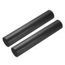 MECCANIXITY Black Round ABS Plastic Rods 2-inch Diameter and 12-inch Length Rigid Insulation Opaque Plastic Rod for DIY Craft Model Making, 2 Pack