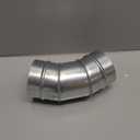 3 Inch Pellet Stove Pipe 45 Degree Stainless Steel Vent Stove Pipe Elbow for Indoor Outdoor Vent Exhaust(45 Degree, Dia. 3 Inch)