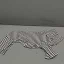 Dog Sweaters for Small Dogs Girls Boys, Striped Pet Sweaters for Fall Winter Dog Clothes, Turtleneck Pullover Knitwear for Small Medium Large Dogs (White)