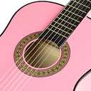 Music Alley MA-34-PNK Acoustic Beginner Guitar Pack, Pink