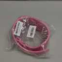 3" Sharp Spiked Studded PU Leather Dog Collar for Training,Sports,Walking (Large, Hot Pink)