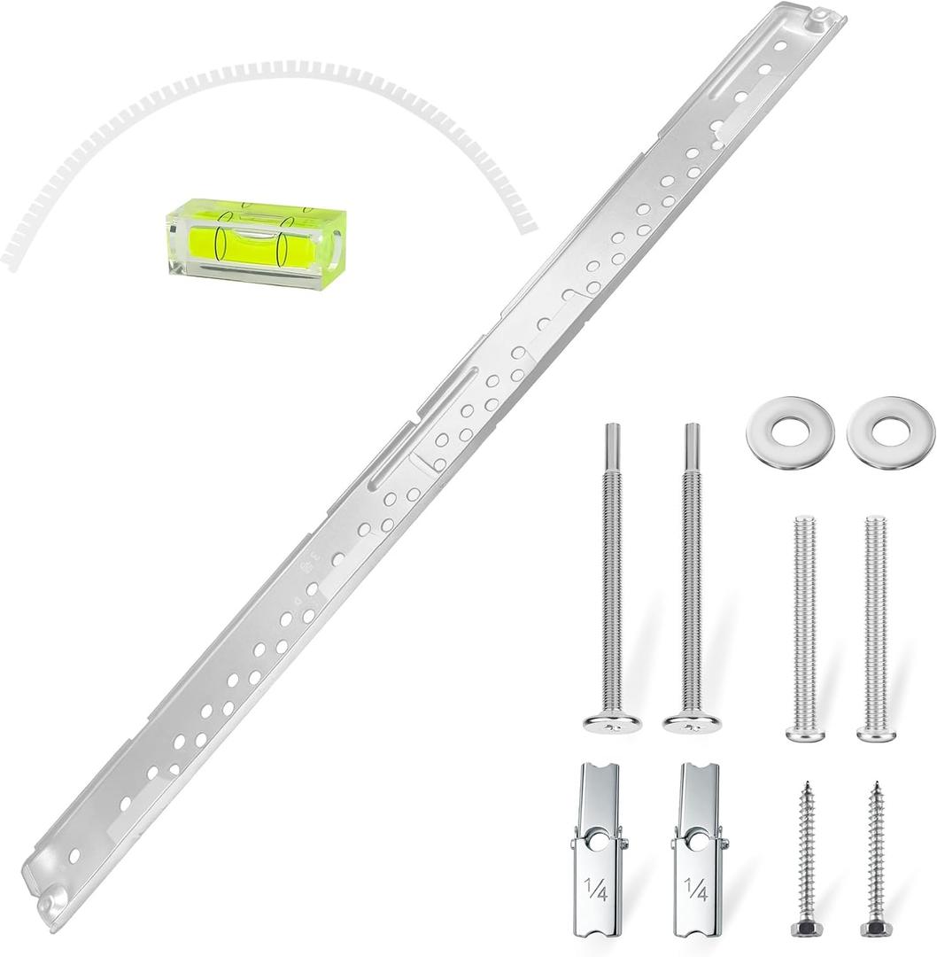 Upgraded 5304509487 Microwave Wall Mount Bracket Plate with Hardware Screws Bolts, Compatible with Frigidaire Crosley Kenmore Microwave, Replaces 5304488426 2691361 PS5136284