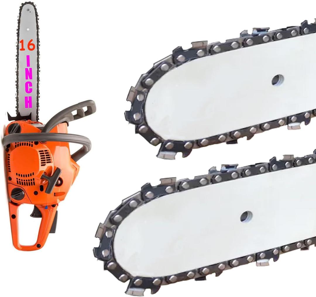 MS170 Chainsaw Chain 16 Inch for Stihl MS170 MS171 MS180 MS180C Chain Saw 55DL 3/8" LP Pitch .043" Gauge 61PMM355 2 Pack