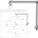 18'' Shower Head Extension Arm, Anti-Leak Adjustable Shower Arm Extender for Rain & Handheld Shower Head, Extended Shower Arm with G1/2 Universal Connector Compatible (Extend, Chrome)