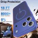 Faiono Magnetic for iPhone 17 Pro Case [Full Camera Protection][Military-Grade Protection][Compatible with MagSafe] Shockproof Protective Slim Phone Case for iPhone 17 Pro, Cobalt Blue