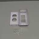 EUDEMON Baby Safety Electrical Outlet Cover Box Childproof Large Plug Cover for Babyproofing Outlets Easy to Install & Use (1 Pack,Transparent)