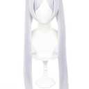 OSIAS White Long Double Ponytail Synthetic Wig for Frieren Cosplay