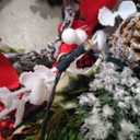 Christmas Wreath with Lights, Soomeir 24 Inch Lighted Christmas Wreaths for Front Door with Pine Needles and Berries, Large Prelit Wreath for Holiday Winter Window Outdoor Indoor Xmas