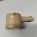 Espresso Measuring Cup, Ceramic Espresso Cup with Handle, Expresso Shots Cups Double Spouts Milk Cup, Espresso Accessories, 3 Oz/ 90 Ml, Brown