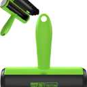 Triton Pet Hair Removal Tool w/Fur Trapping Compartment, 60% Smaller Storage Size, Reusable Shedding Roller, Cat and Dog Hair Remover for Car, Furniture, Carpet, Couch (Green) (Large)