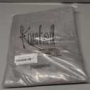 KOUFALL 2 Panels Grommet Faux Linen Sheer Curtains 84 Inches Long Grey 52" W x 84" L Pack of 2