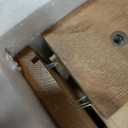 Night Stand, Mid Century Modern Nightstand w/2 Drawers, Boho Small Bedside Table, Oak Solid Wood, 17.72 W x 15.75 D x 19.69 H Inches (Natural, Double Drawer)