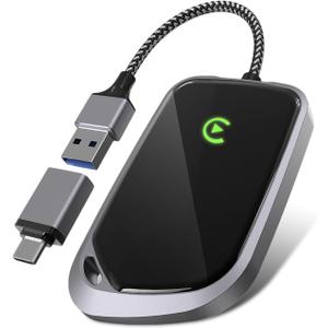 Wireless CarPlay Adapter, 2025 Upgraded Plug & Play Convert Wired to Wireless for iPhone, Low Latency Car Play Adapter Wired CarPlay to Wireless, Mini Car Play Dongle for iOS 10+(Black Gray) Wireless CarPlay Adapter, 2025 Upgraded Plug & Play Convert Wired to Wireless for iPhone, Low Latency Car Play Adapter Wired CarPlay to Wireless, Mini Car Play Dongle for iOS 10+(Black Gray)