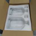 Decanter with Glass Stopper-Glass Bottle with Airtight Geometric Stopper, Decanter for Men.2 Pack