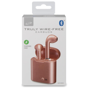 iLive Truly Wireless Earbuds With Charging Case Rose Gold