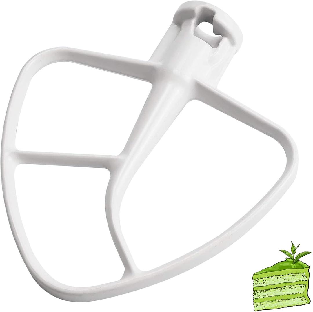 K45B Coated Flat Beater/Kitchen Mixer Paddle Attachment Compatible for k-i-t-c-h-e-n-a-i-d 4.5 QT Tilt-Head Stand Mixer,Fit For KSM90 K45,Replaces W10672617,9708470-by Sikawai
