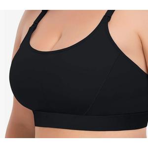 Women Maternity Pregnancy Nursing Bras for Breastfeeding - 2 Pack- Adjustable Comfortable Bralette Medium Black