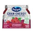 Ocean Spray Cran-Energy Cranberry Raspberry Juice Drinks, 10 Fl Oz Bottles, 6 Count (Pack of 1) (EXP 12/30/26)