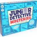 Junior Detective Mysteries Board Game for Kids Ages 8 and Up, Classic Family Mystery Game for 1 Plus Players