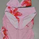 RoseSeek Girl's 3 Piece Cute Bowknot Bathing Suit Halter Triangle High Waisted Swimsuit with Beach Cover Up Skirt