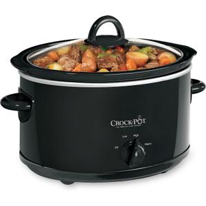 Crock-Pot 4-Quart Manual Slow Cooker, Black