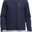 Rouen Mens Golf Raincoat Jacket Zipper Pockets Lightweight Softshell Hooded Water-resistant Spring Fall Outdoor Windbreaker (M)