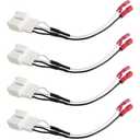 72-6912 Car Speaker Wire Harness Connectors Compatible with Ford F150 Focus Mustang Mondeo Escape Explorer Edge Mazda 2 3 6 CX-5 Miat,4PIN Front Rear Door Wiring Harness Adapter 4PCS