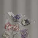 Taiyin 6 Sets Sublimation Blank Rosary Colorful Prayer Beads Heat Transfer Rosary Necklace Printable Sublimation Necklace with Organza Bags for Women Men Baptism DIY Memorial Gifts Making