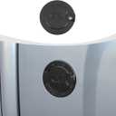 RAZPOY Black Fuel Filler Door Gas Tank Cap Cover Compatible with Chevy Silverado & GMC-SIERRA 2007-2013