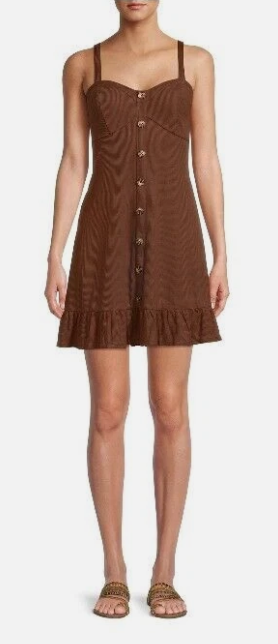 No Boundaries Swing Dress Juniors' size XXXL, Brown