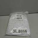 YAXINRUI 72 PCS White Mardi Gras Beads, 33" White Bead Necklaces Party Costume Necklace Round Parade Throw Beads in Bulk for Mardi Gras Christmas Festive Events, Party Favors