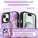 Fiyart Designed for iPhone 15 Plus Case,Cute 3D Glossy Butterflies for Women Girls Hard Shell Durable Shockproof Luxury Aesthetic TPU Phone Bumper 6.7"-Purple