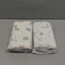 2-Pack Waterproof Crib Sheets for Boy, Girl - Organic Cotton 52X28 Fitted Crib Sheets Neutral,Crib Mattress Protector Sheets,Soft Toddler Bed Sheets,Washable Infant Fitted Baby Crib Sheets(KeaSafari)