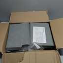 DIMJ Large Closet Shelf Organizer Bins 6 Packs with Handles and Divider, Fabric Trapezoid Storage Baskets, Foldable Clothes Containers Box for Shelf, Towel, Book, Toy, Purse, Hats, Grey (6 Bins 16.5"x11"x7.8", Silver Gray)