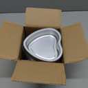 Heart Shaped Cake Pans, 20 Count Disposable Aluminum Foil Baking Tins with Lids - 7 Oz Mini Heart Muffin Pans for Cupcakes, Mother's Day, Valentine's Day, Wedding, Christmas (Red)