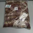WallFlower Casual Fleece and Plaid Shackets Jackets Juniors for Women, Soft Button-Down (L)