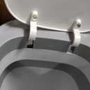 MOPALL Small Bathroom Cans with Lids, Motion Sensor Bathroom  Can, Narrow Waterproof Plastic 3.5 Gallon Automatic Adsorption Touchless Garbage Can, White