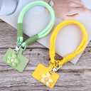 5 Pcs Pendant Flower Cute Keychain Wristlet Cell Phone Lanyard Colorful Resin Flowers Car Key Chain Women Phone Strap Aesthetic Keychain Lanyard Braided Phone Wrist Strap Phone Keychain Accessories